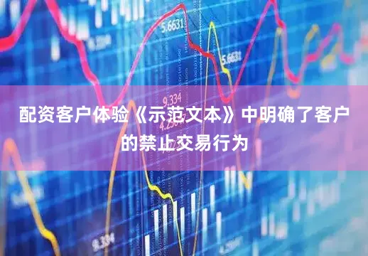 配资客户体验《示范文本》中明确了客户的禁止交易行为